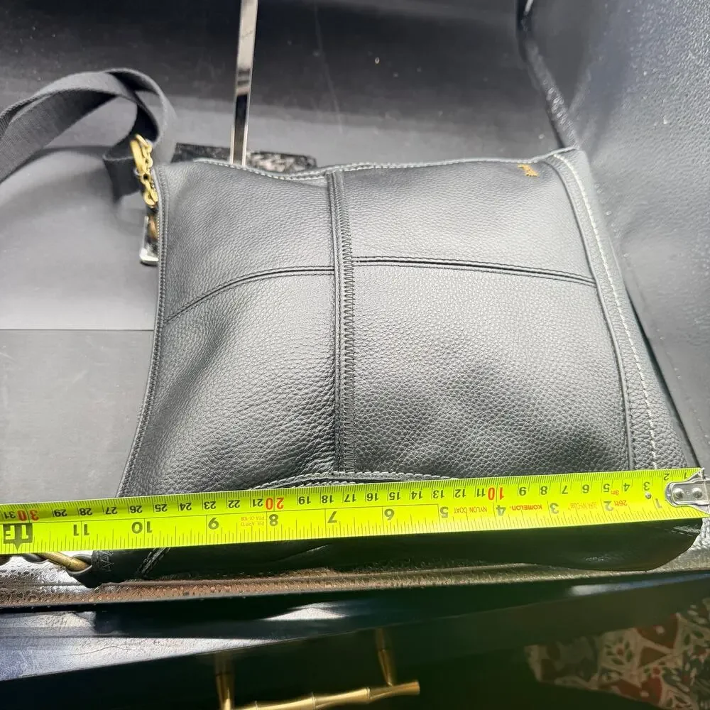 The Sak Lucia Black Pebbled Leather Crossbody Bag Near Perfect